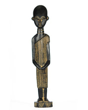 Hand Carved African Male Wood Doll Statue (shelf 7)