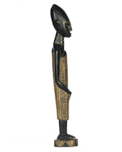 Hand Carved African Male Wood Doll Statue (shelf 7)