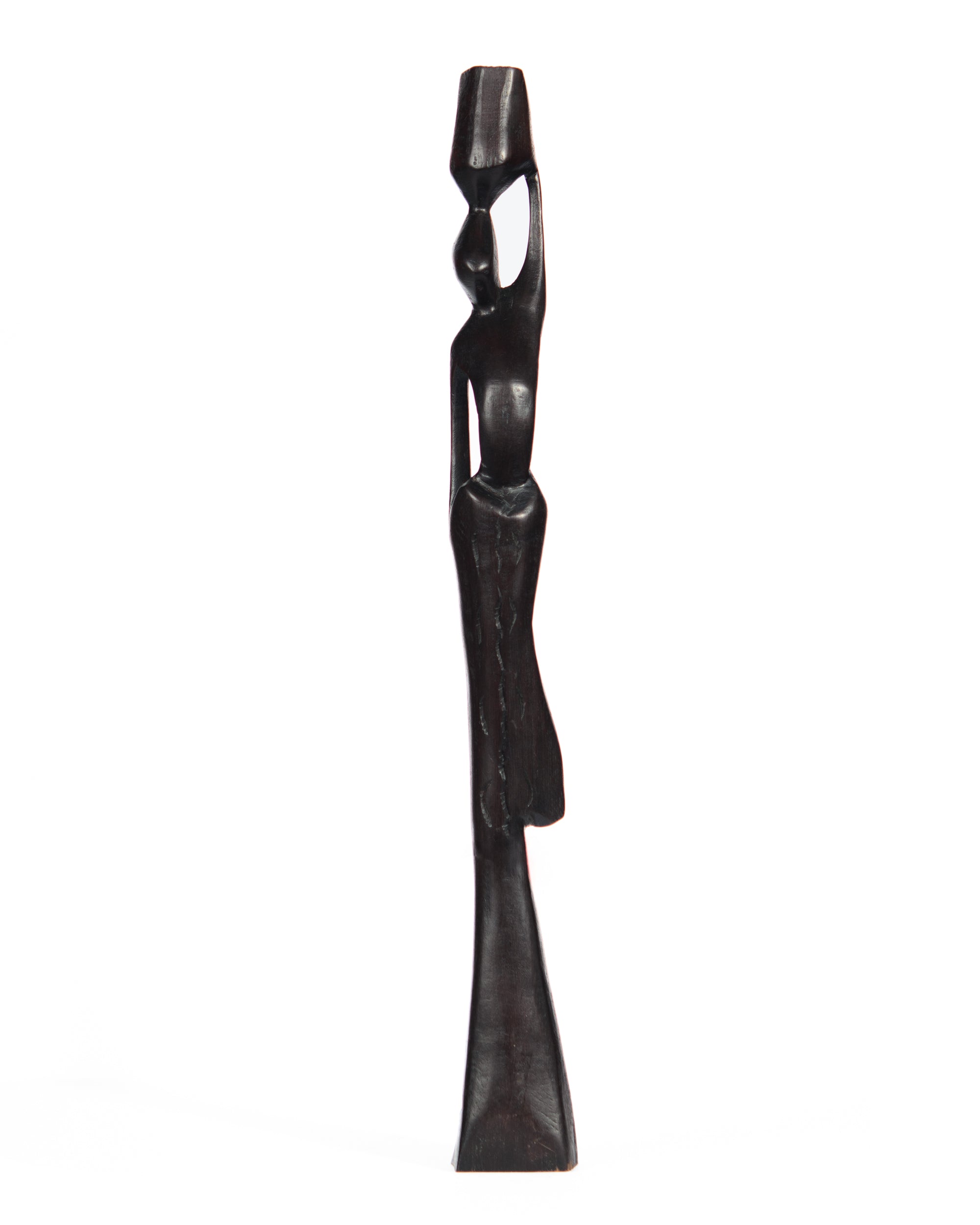 Hand Carved Woman Water bearer small (shelf 7)