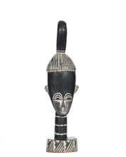 Hand Carved African Head Statue (Shelf 10)