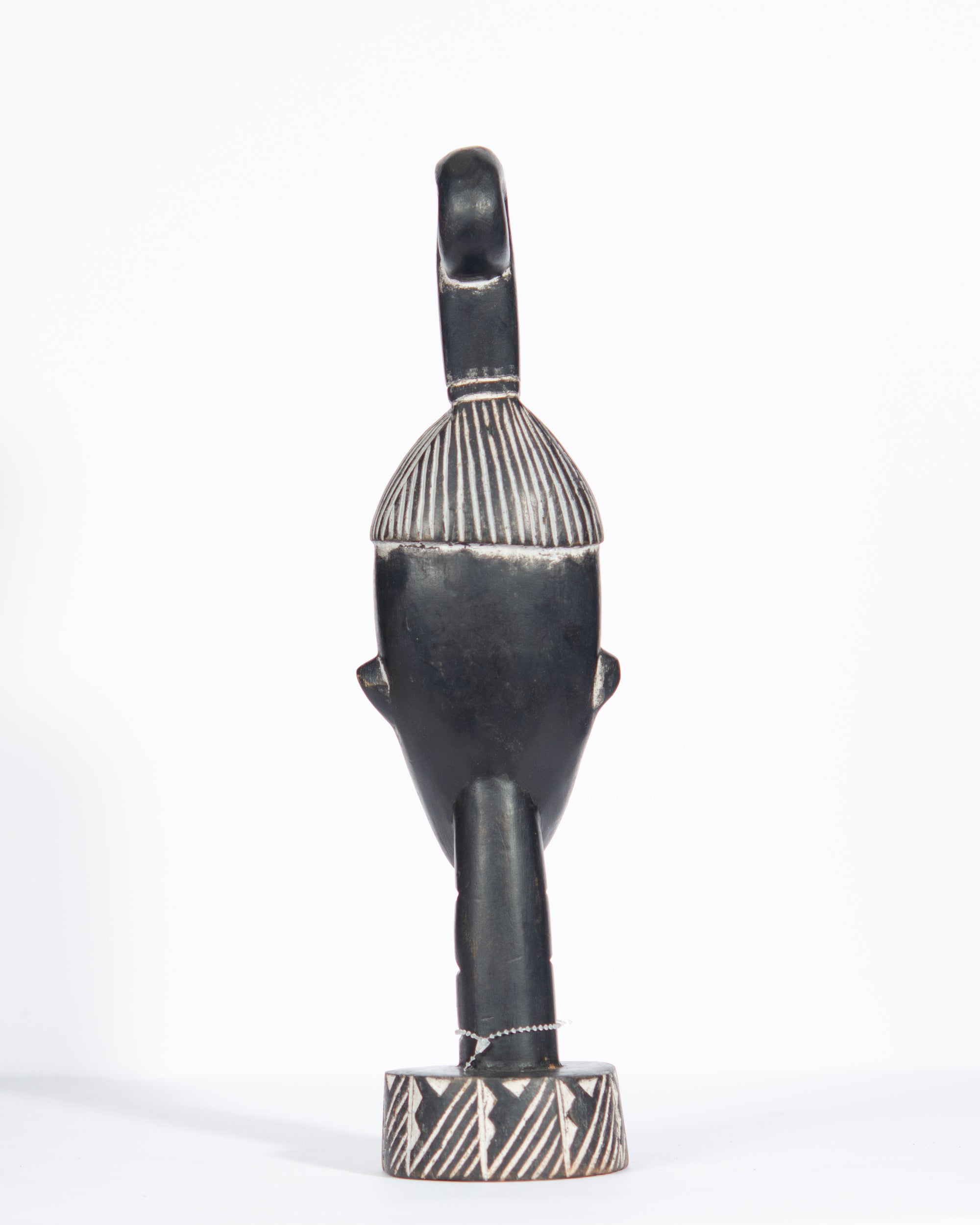 Hand Carved African Head Statue (Shelf 10)