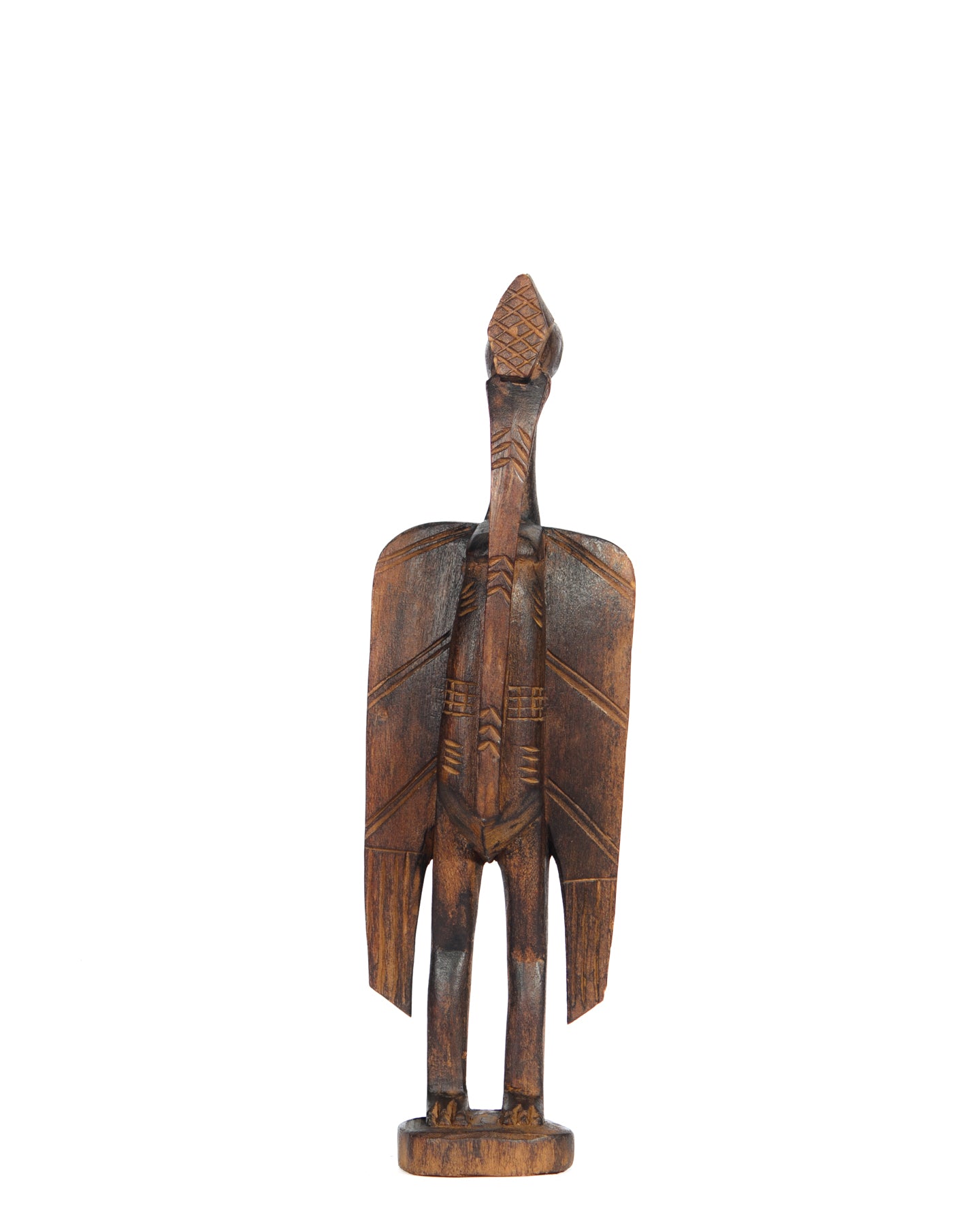 Hand Carved Standing Bird Statue (shelf 1*)