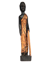 Hand Carved Man With Walking Cane Statue (shelf 3)