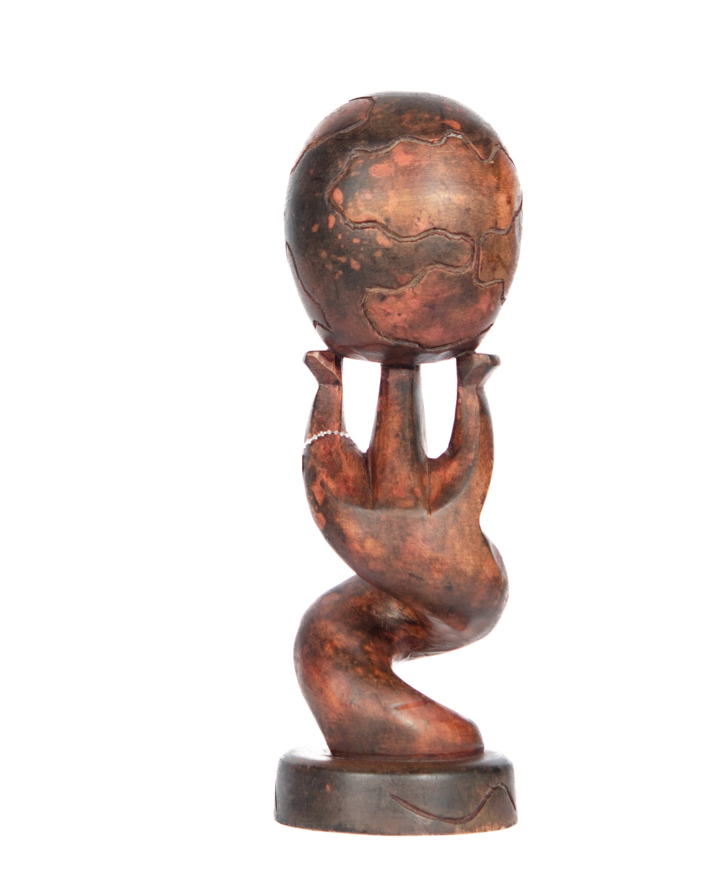 Hand Carved Medium Globe Statue (Shelf 3)