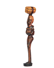 Hand Carved Village Woman Carrier Statue (Shelf 3)