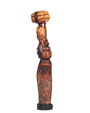 Hand Carved Village Woman Carrier Statue (Shelf 3)