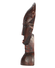 Hand Carved Femme Mask w/short neck statue (shelf 5)