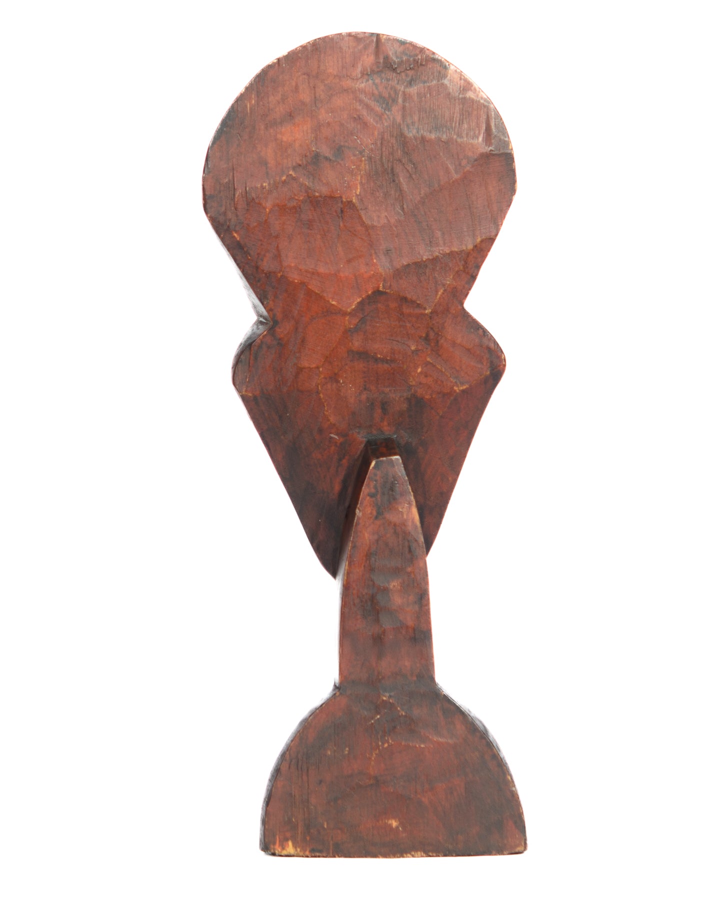 Hand Carved Femme Mask w/short neck statue (shelf 5)