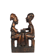 Hand Carved “Men Playing Board Game” Statue (shelf 2)