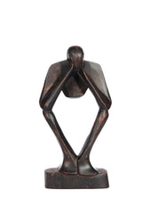 Hand Carved “Man With Hands On Face” Statue (shelf 2)