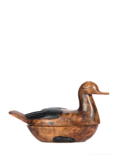 Hand Carved Duck Shaped Item Holder Accent Piece (shelf 6)