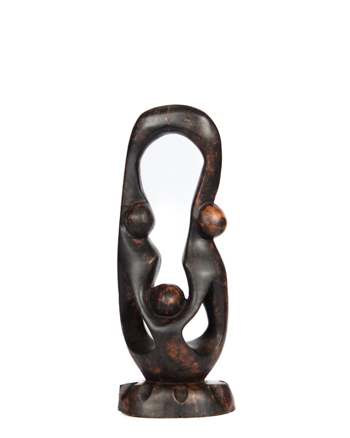 Hand Carved Family Unit Statue (shelf 6)
