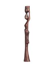 Hand Carved Slender Village Woman Water Bearer Statue (shelf 6)