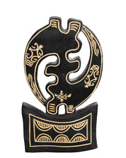 Hand carved Adinkra symbol wall hanging (medium)