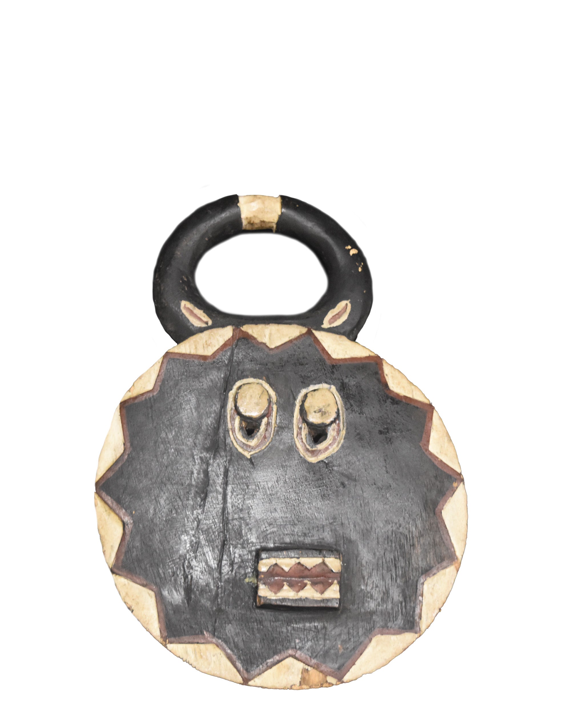 Hand carved Goli Mask (Black) (left hallway wall)