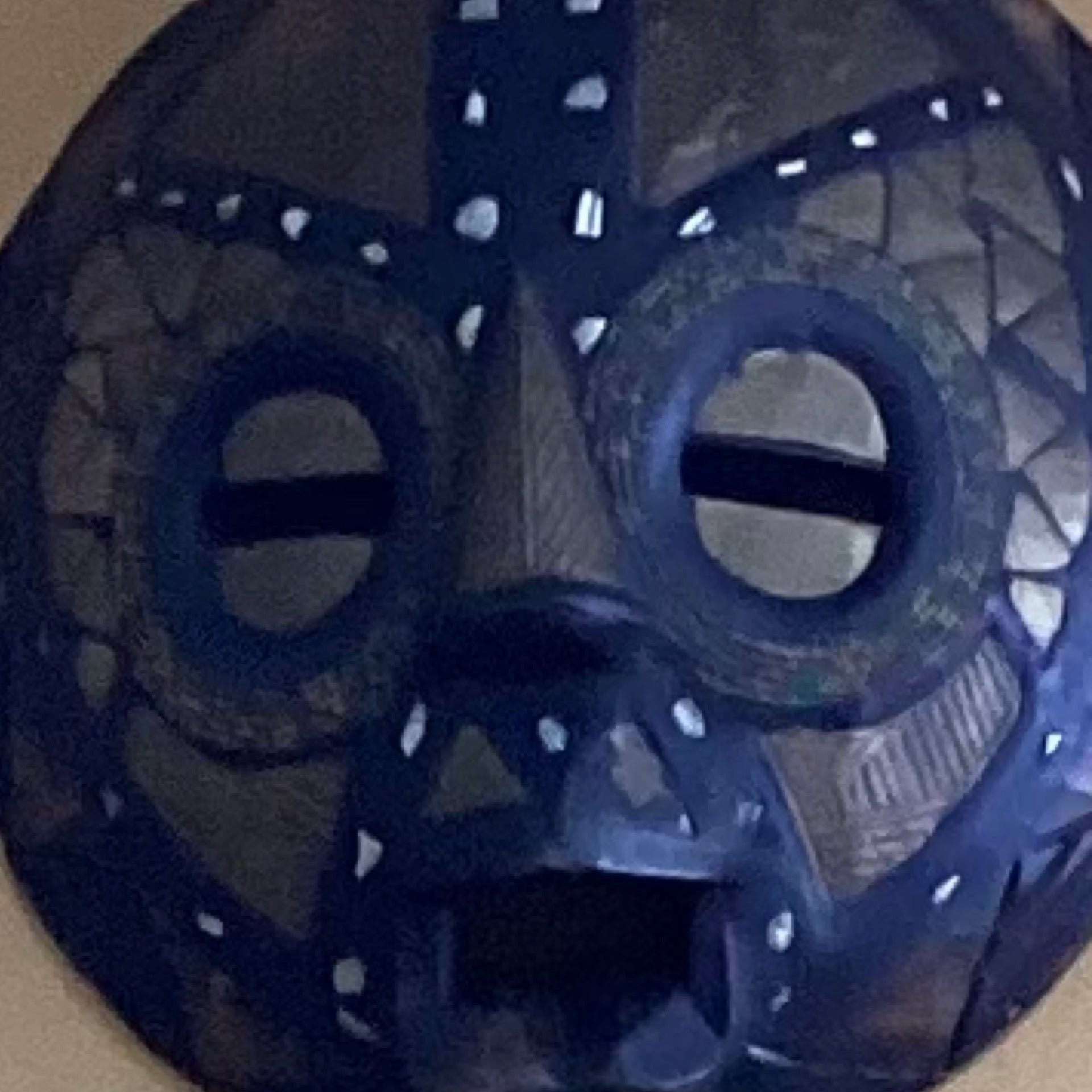 Hand carved circular wall mask (large)