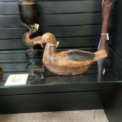 Hand Carved Duck Shaped Item Holder Accent Piece (shelf 6)
