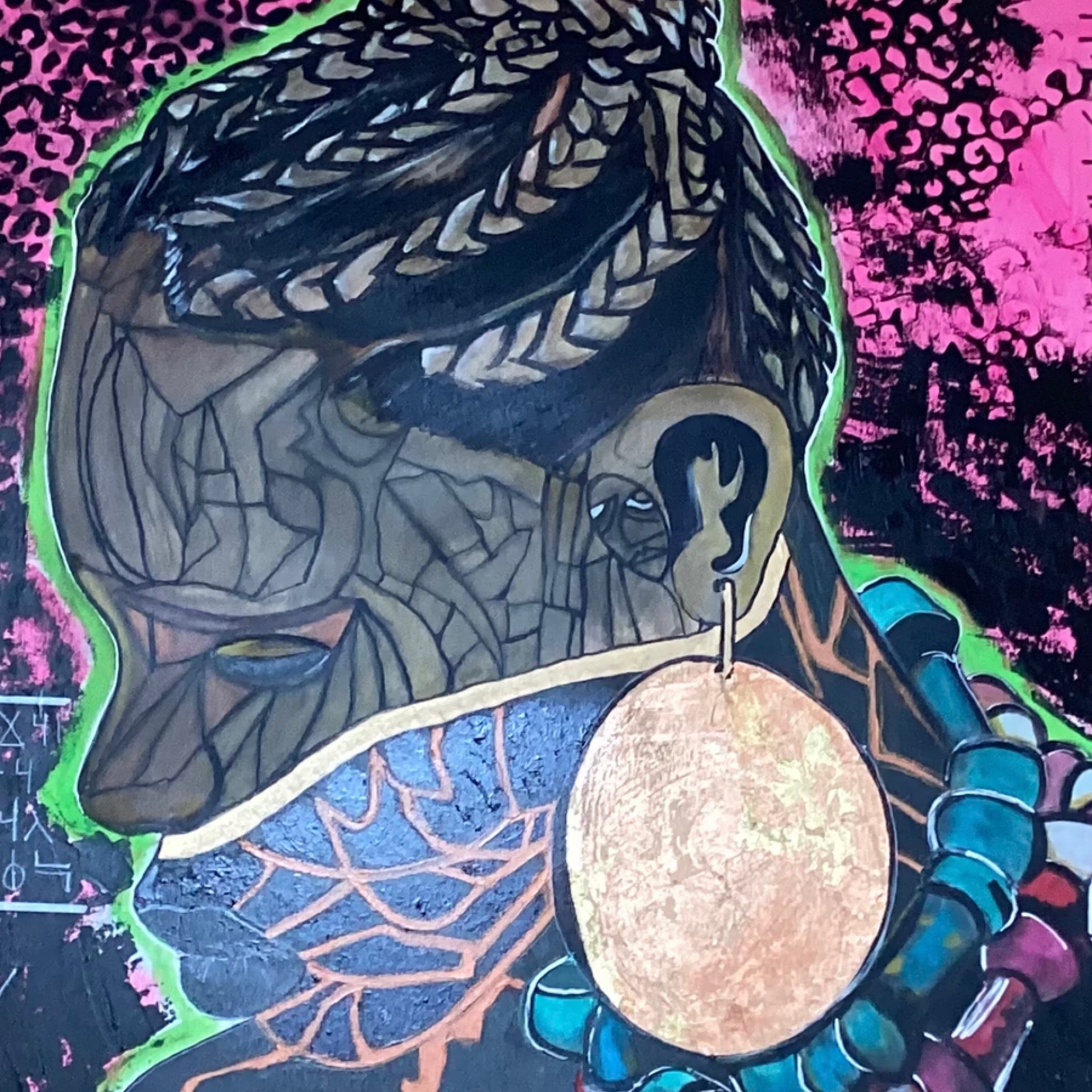 Mosal Tribal Woman With Copper Earring Canvas
