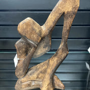 Hand Carved “Thinking Man” Statue (shelf 2)