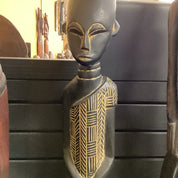 Hand Carved African Male Wood Doll Statue (shelf 7)