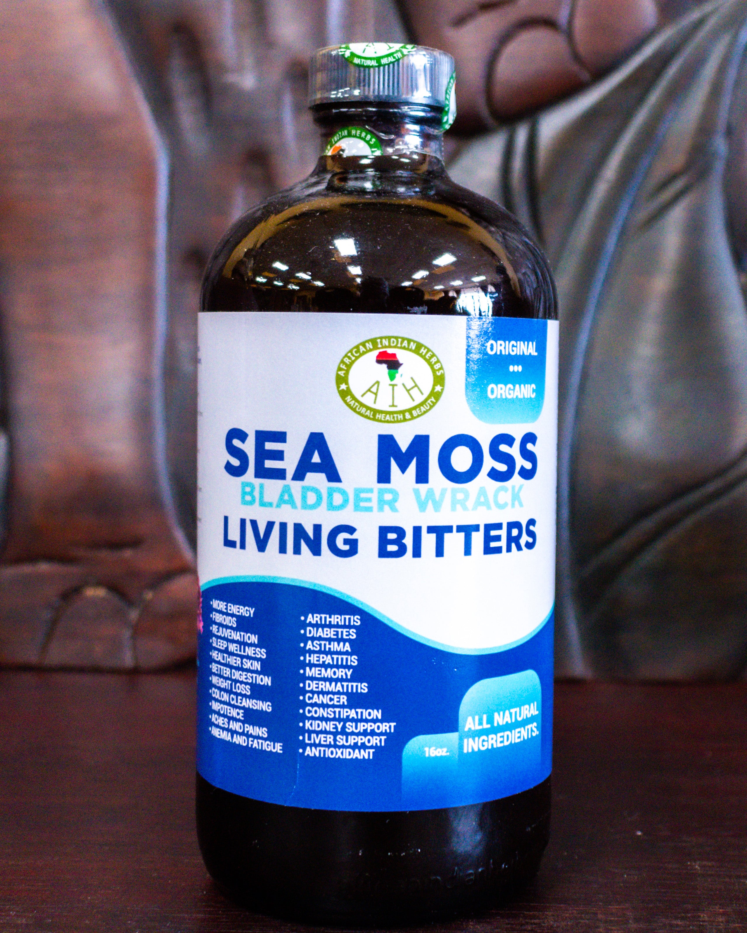 Sea Moss with Bladder Wrack Living Bitters Lg